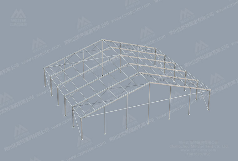 30米跨度篷房框架圖 30米跨度篷房框架圖